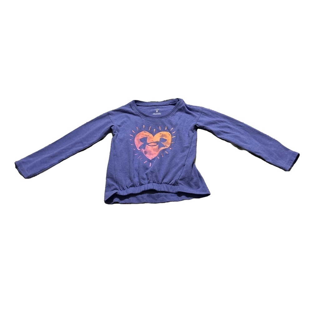 Purple Under Armour Long Sleeve Shirt Size 2T